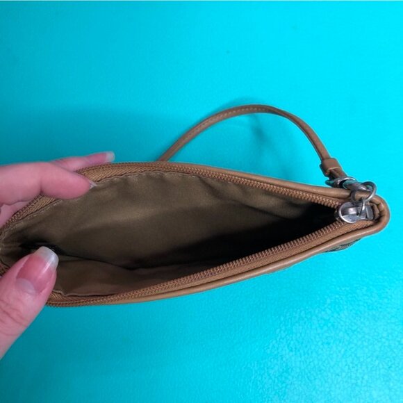 Coach wristlet signature logo print tan classic - Picture 4 of 4